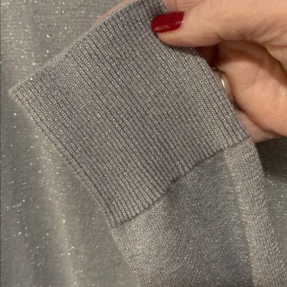 Falls Creek silver button up cardigan size xl - Picture 5 of 6